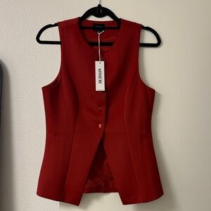 Hudson Red Sleeveless Blazer/Vest